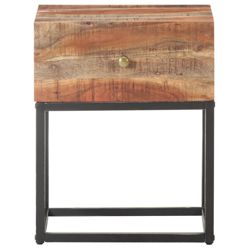 Quarterman 40cm W Iron Bedside Table