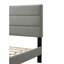 Lit gigogne double avec tête de lit grise, P 80 po x l 58,5 po, H 42,5 po, charge de 68 lb en groupe, canal en tissu 80 58,5 42,5 po