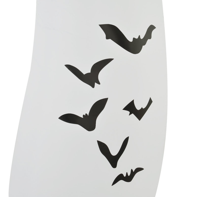 Spectre d'Halloween gonflable de 8 pi avec chauves-souris, affichage de cour à DEL