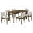 Crispin Brown 7-piece Rectangular Wood Dining Room Table Set