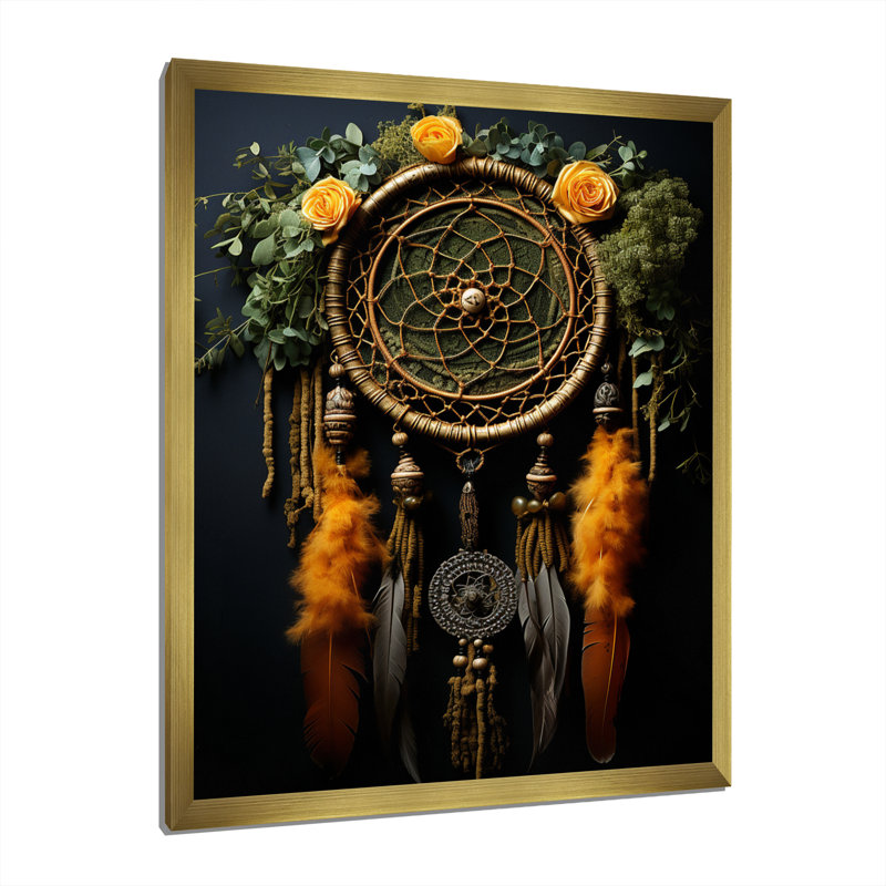Coghill Native Art Earthly Connections I, H 20 po x l 12 po x P 1 po, Encadrement doré