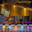 Satin Black Solar Powered Integrated LED Deck Light Kit