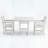 Space Saving Patio Dining Sets, Hdpe 3 Piece Modern Set For Balcony