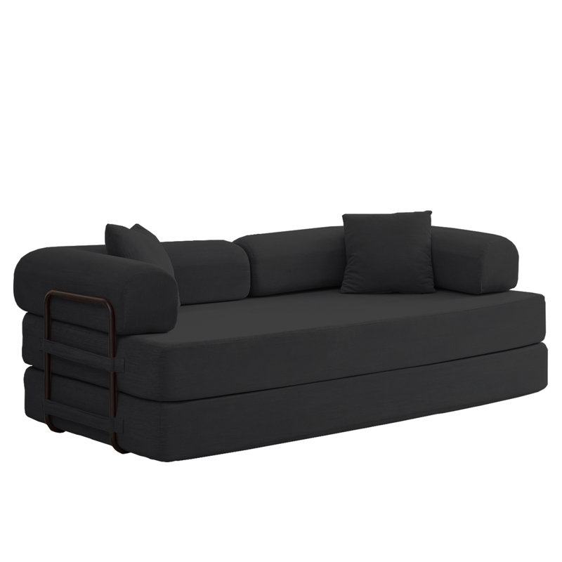 Canapé-lit modulaire 3-en-1 avec mousse à mémoire de forme, méridienne convertible et lit de jeu, housses en velours côtelé amovibles