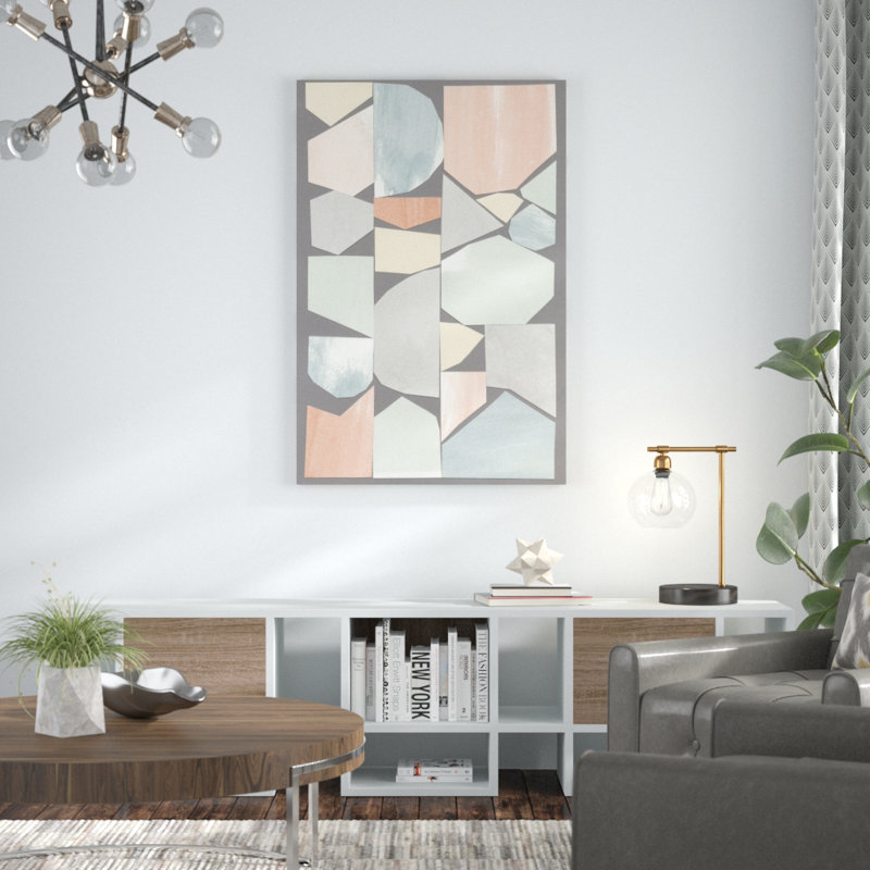 «Rodondo I» par Renée W. Stramel, reproduction d'art sur toile tendue, H 48 po x l 32 po