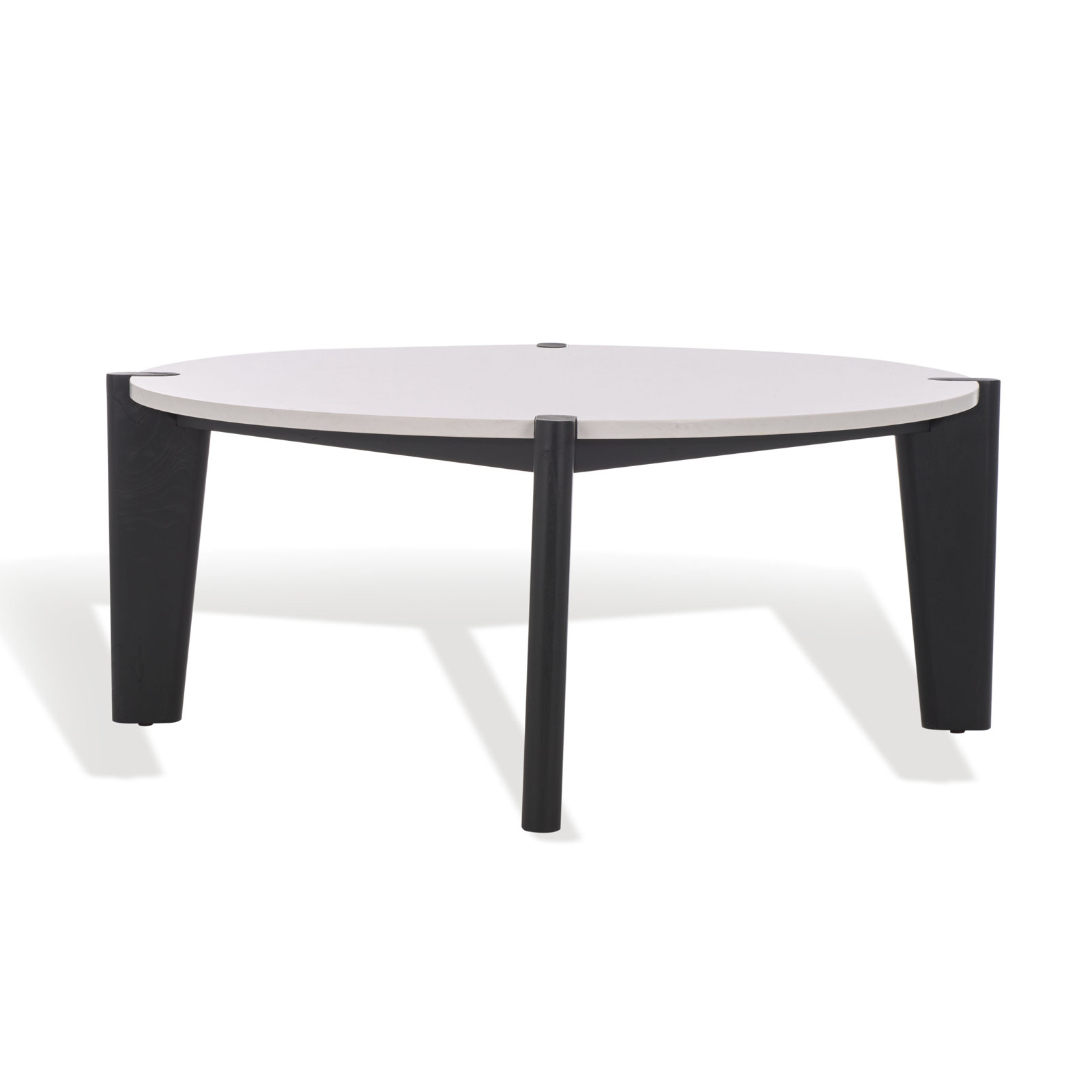 Beorn Single Coffee Table, White/Black