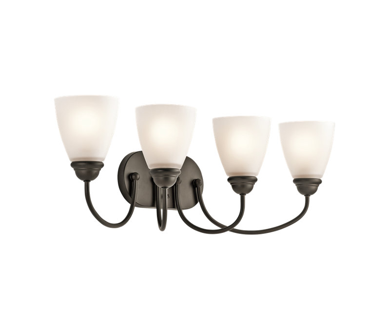 Mcnemar 4 - Light LED Vanity Light, Olde Bronze