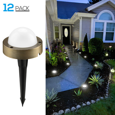 Luna LED Landscape Lighting, 12-24V AC/DC Low Voltage Path Lights, 4.5W, 360LM, 2-in-1