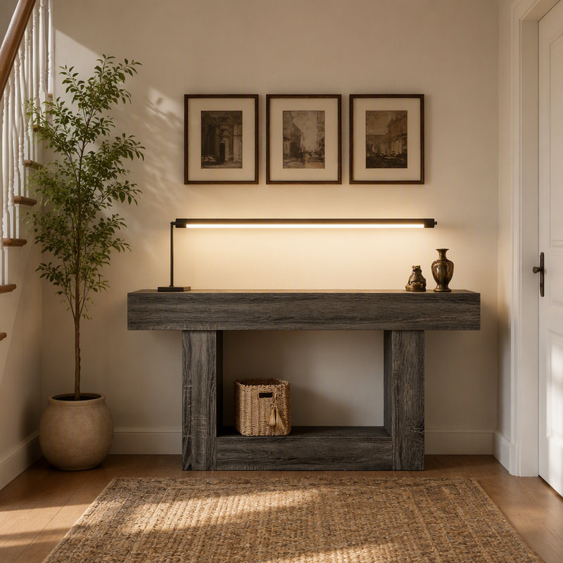 Table de canapé à deux niveaux, Dark Grey, Dark Grey, Dark Grey