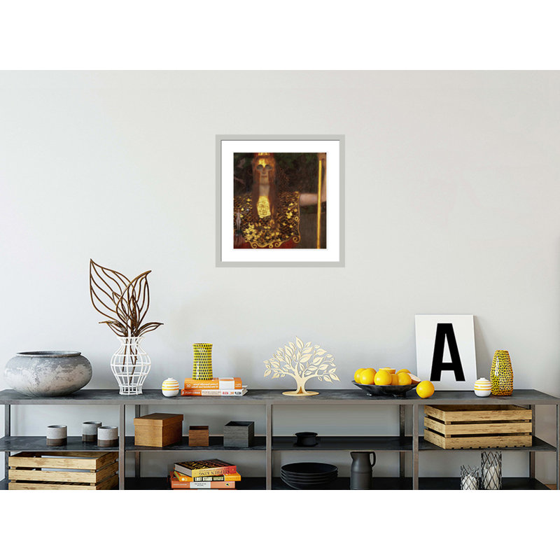 «Minerva or Pallas Athena» par Gustav Klimt, impression giclée encadrée, 24.15" H x 23.5" W