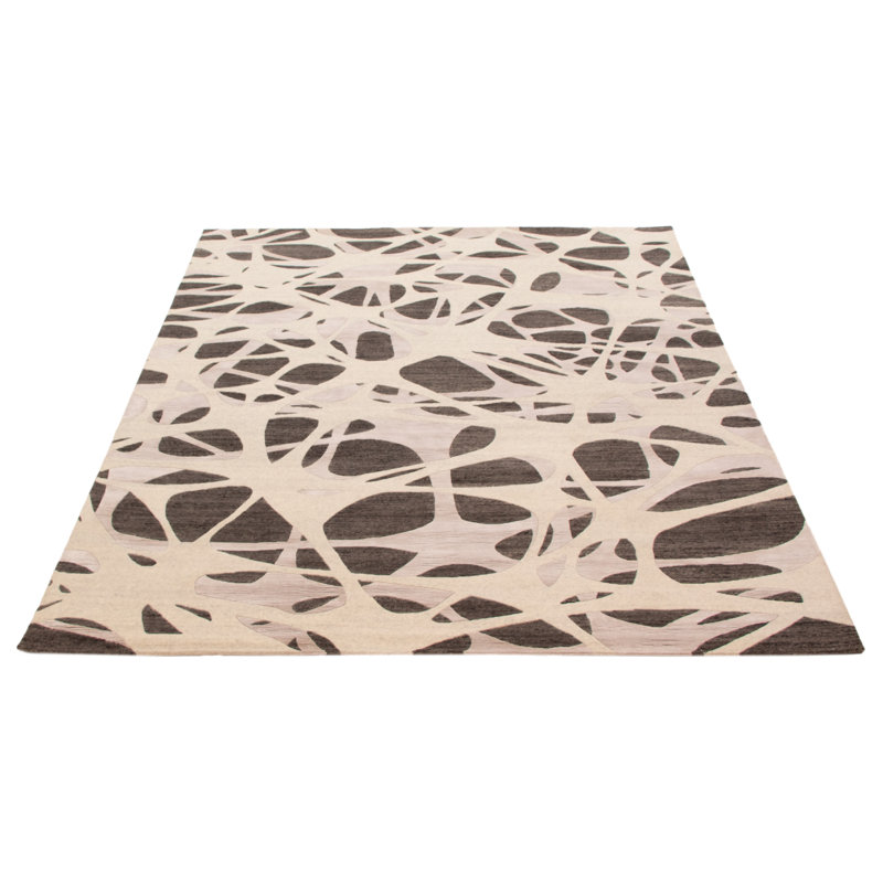 Tapis unique gris de 7 pi 10 po x 9 pi 10 po Alma