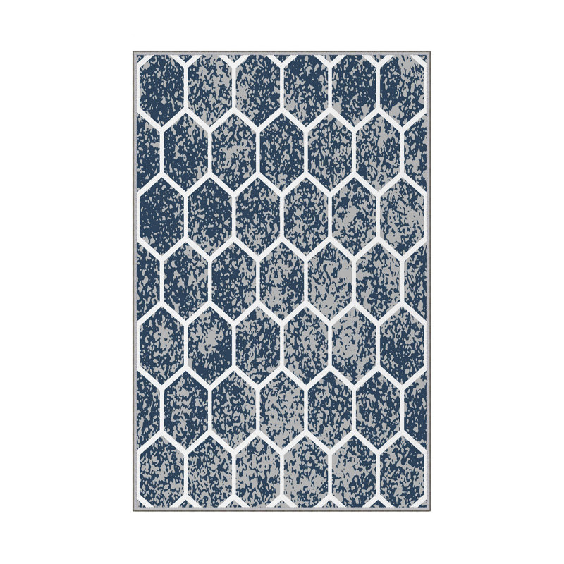 Luxurious Woven Carpet 5.2 x 7.5 ft, 100% Polyester, 0.4 in Pile Height | Antibacterial, Non-Slip PVC Dot Underside, Machine Washable | Elegant 3D Digital Print Design, Perfect for Living Room & Bedroom Décor