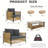 Asija 4 - Person Patio Conversation Set with Cushions-627143909