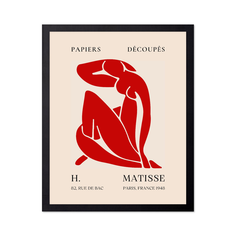 Henri Matisse - rouge nu, Unframed, Poster, 24"H x 32"W