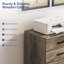 Pariksit en bois 3 tiroirs 31,5 po avec table d'appoint plate-12357819