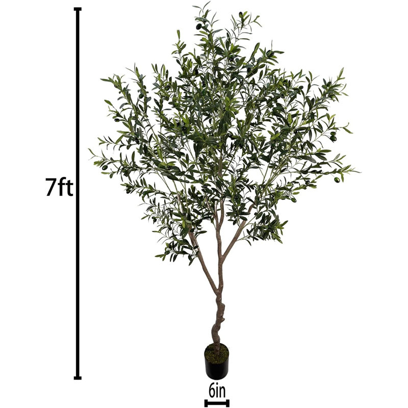 Arbre artificiel d'intérieur de 7 pi (82 po, 2200 + feuille de protection UV)