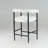 Boucle Upholstered Metal Bar Stools Set with Armrests-1627964542