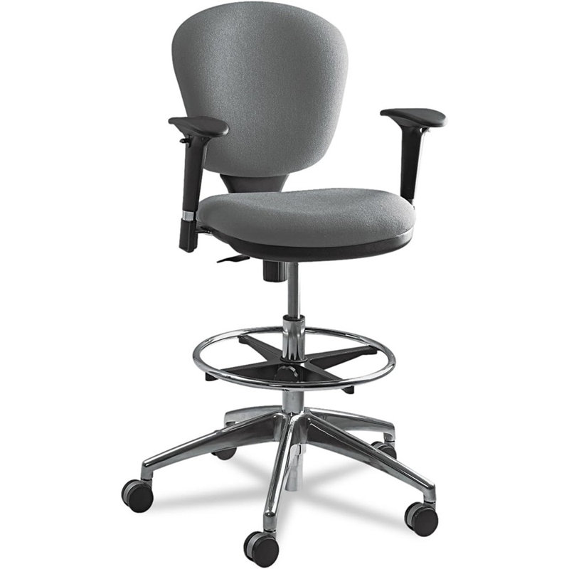 Ergonomic Office Chair, Extended-Height, Adjustable With Swivel Base, Padded, Black