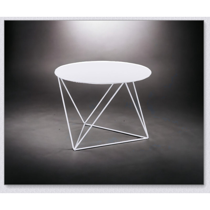 Table d'appoint Epidia, Blanc