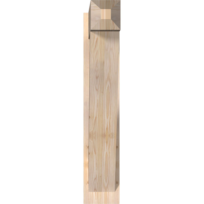 Artisan traditionnel en bois rustique, Sapin Douglas de 7 1/2 po (lisse), P 32 po x H 40 po