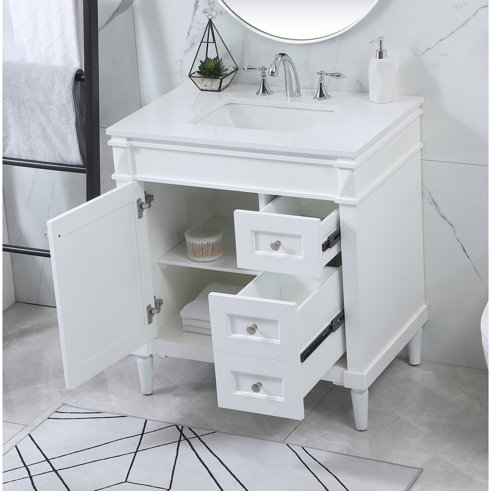 Readington 32'' Single Bathroom Vanity, White