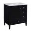 Meuble-lavabo avec lavabo en céramique, armoire de salle de bain avec 3 tiroirs-805732815