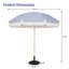 Parasol de plage 8 pi Wykisha-131077485