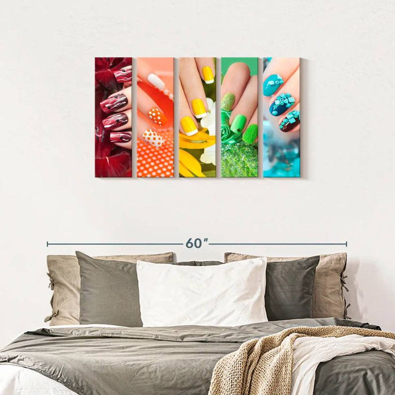 " Nail Salon " 5 - Pieces, 24" H x 45" W x 1" D