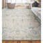 Hand Knotted Wool Geometric Area Rug in Ivory/Gray/Blue-363557912