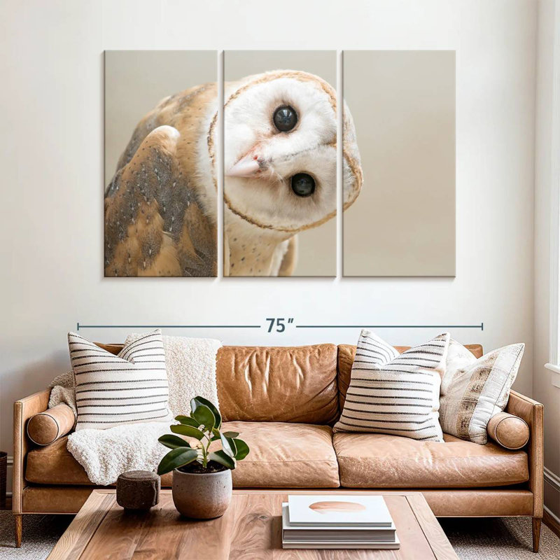 Barn Owl Gaze, 42" H x 65" W