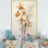 Orchidée beige et or qui fleurit