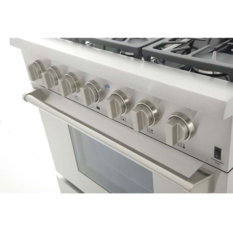 Kucht 36'' W Range, Classic Silver, Liquid Propane