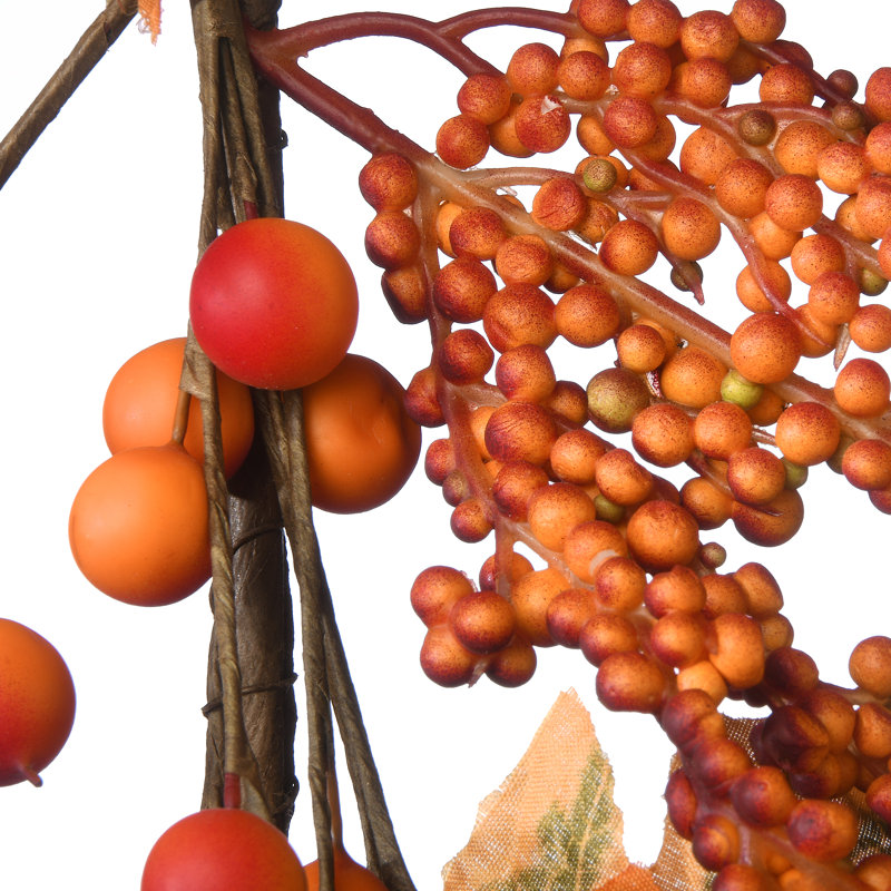72" Maple Leaf and Pumpkins Garland