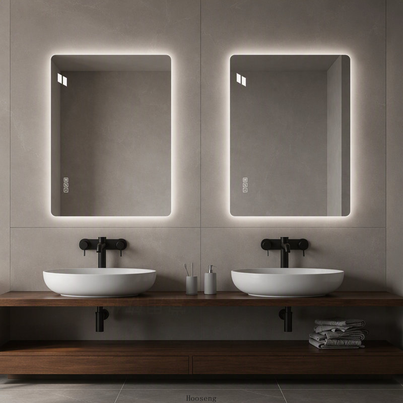 24"x32" LED Bathroom Vanity Mirror, Front‑Lit & Backlit, Anti‑Fog, 3‑Color, 5‑Level Dimmable, Horizontal & Vertical Wall Mount