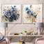 Blue Orchid S Whispered Symphony - ensemble de 2 collages carrés orchidées-2040542516-2040542523