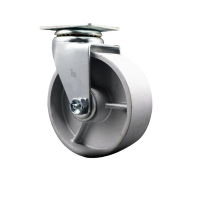 5 Inch Semi Steel Cast Iron Wheel Swivel Caster with Bronze Bearing SCC