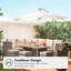 VonHaus Banana Parasol 3M Grey-34157567-34157564