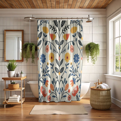 Vernal Floral - Premium Shower Curtain