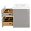Meuble-lavabo mural simple 30,5 po avec plateau en marbre de culture-314630522