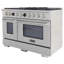 48 in. 6.7 cu. ft. 8 Burners Dual Fuel Range with Kucht Horus Thermostat-2083173699-2083173700