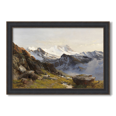 Le Groglglner de la cabane Prager, 1890 - Edward Theodore Compton - Toile encadrée sur mesure