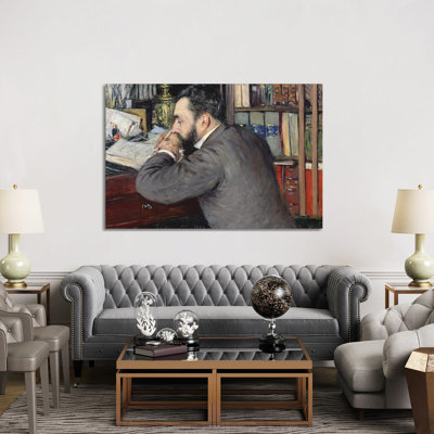 Portrait of Henri Cordier (Teacher at the School of Oriental Languages) by Gustave Caillebotte - 1 Piece Wrapped Canvas Painting
