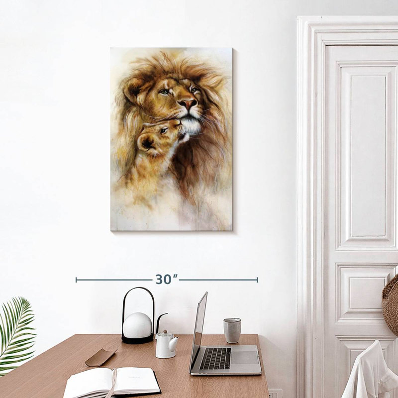 Brampt Lion And Lioness Romance, 30" H x 20" W