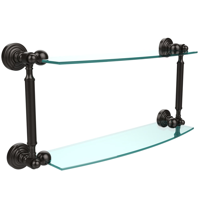 Beresford 2 Piece Tiered Shelf, 22" W x 8.5" H, Oil Rubbed Bronze