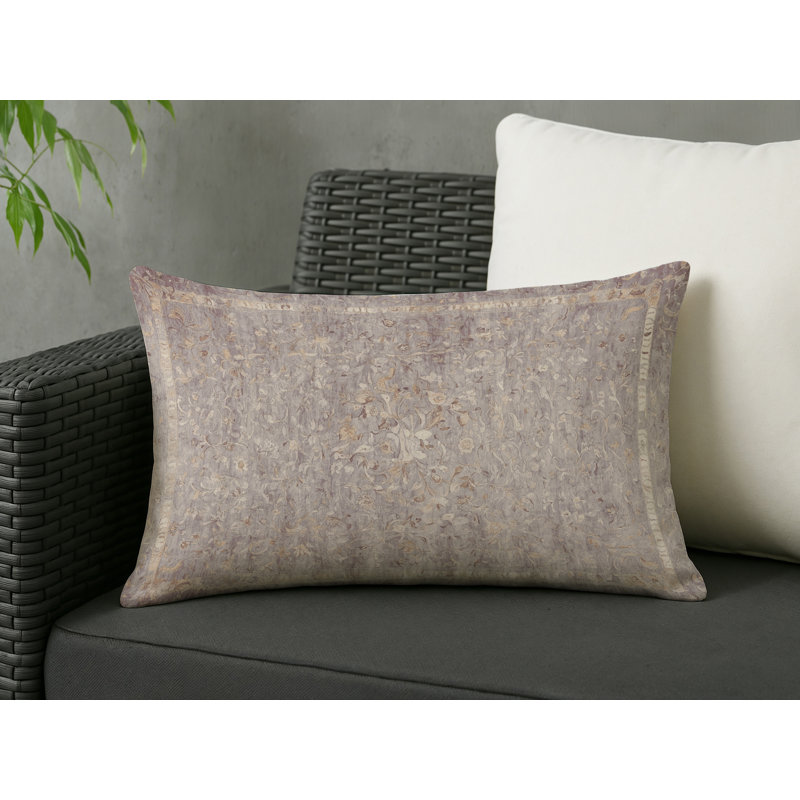 Coussin décoratif intérieur et extérieur Modern, Gris abstrait 16, Rectangle H 25 po x l 18 po