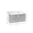 RiverRidge Kids 4-Tier 13in Ladder Shelf Toy Organizer and Book Storage with 3 Open Display Shelf - White with 2 Half Size Fabric Bins-94008470