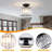 Deralyn Semi Flush Mount Ceiling Light, Modern Crystal Ceiling Light Fixture,Small Close to Ceiling Light for Living Room Bedroom Hallway Bathroom Kitchen Entryway with E26 Base-2007703464