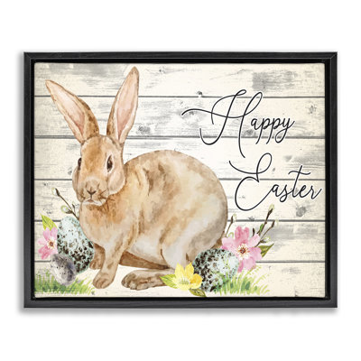 Lapin de printemps et joyeuses Pâques