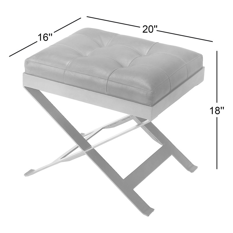 Rodrigo Leather Stool