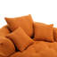 Simple, éponge en chenille, sans assemblage, fauteuil-lit pour chambre à coucher, salon, orange, housse lavable, forme compacte, 3 coussins assortis, assemblage en éponge requis, salon moderne, structure,-661506247